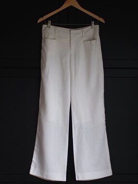 Mexx White Wide-Leg Trousers - Size 6 but more like a 2/4